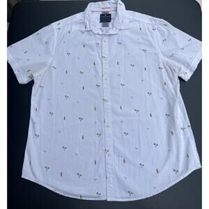 Denim & Flower Ricky Singh Men’s Short Sleeve Button Up Slim Fit XL